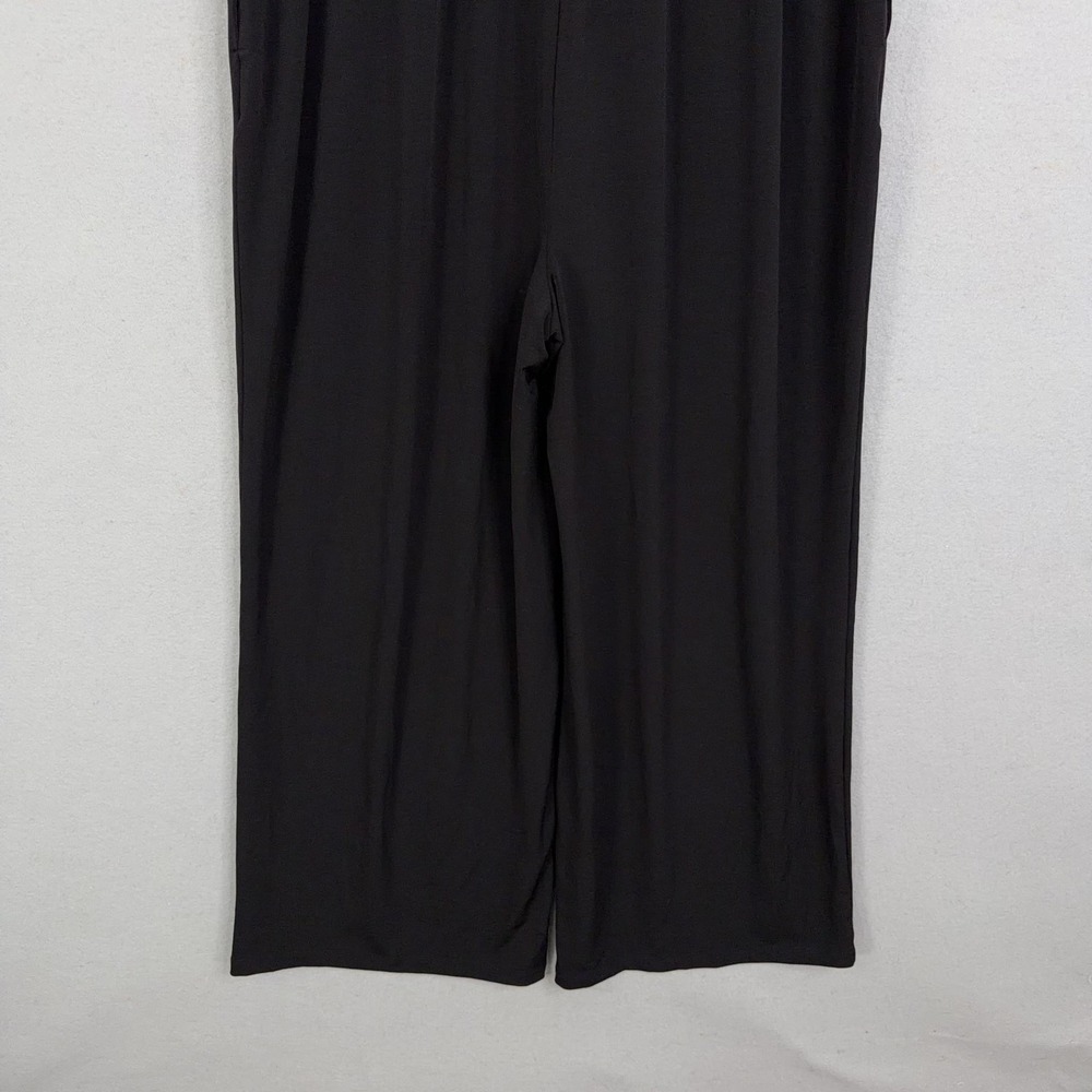 Chicos Travelers Jumpsuit Womens 2 Petite Black Easy Chick Utility Pockets NWT - Picture 10 of 15